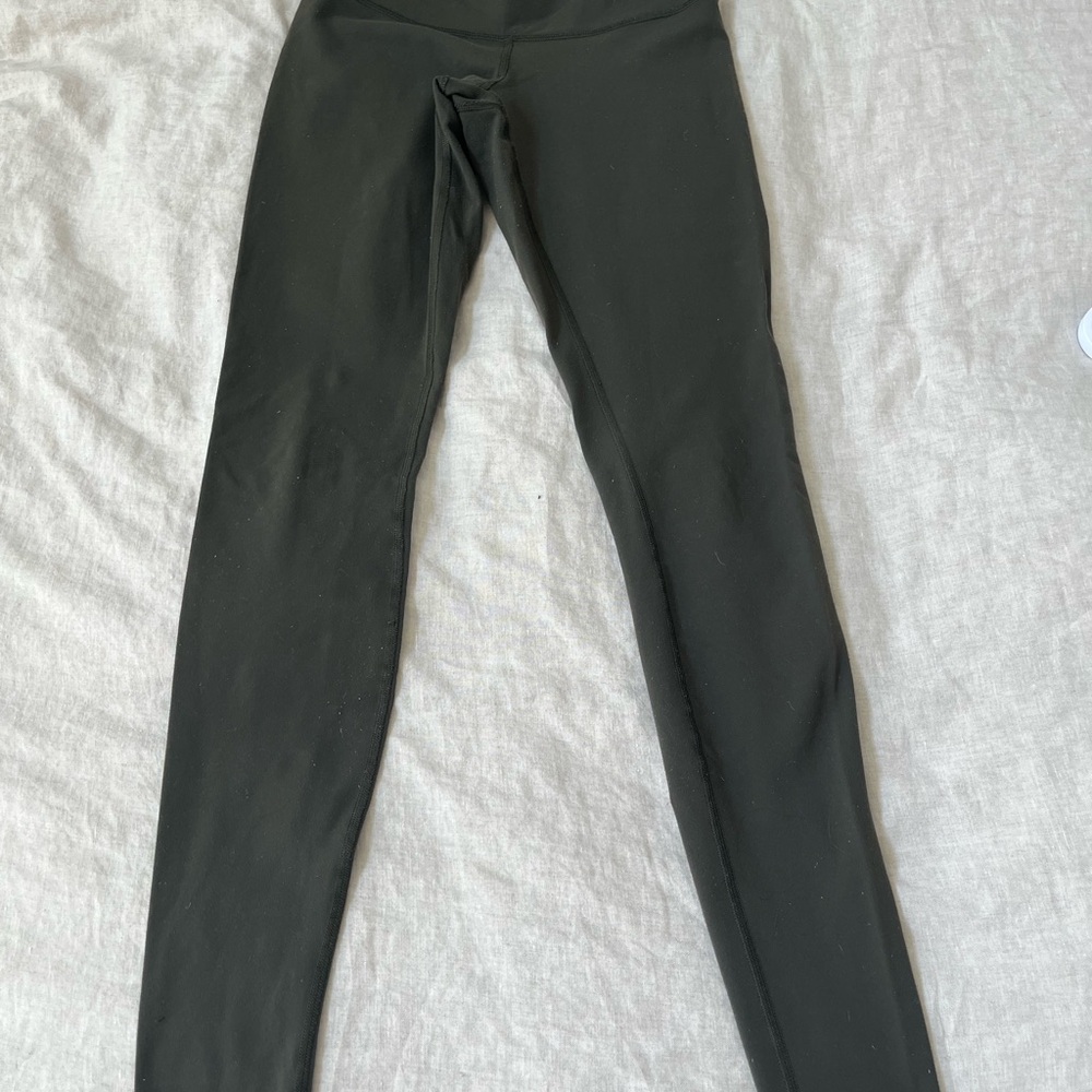 Lululemon; Align High Waisted leggings, Dark Olive, sz 4, inseam 29 inch